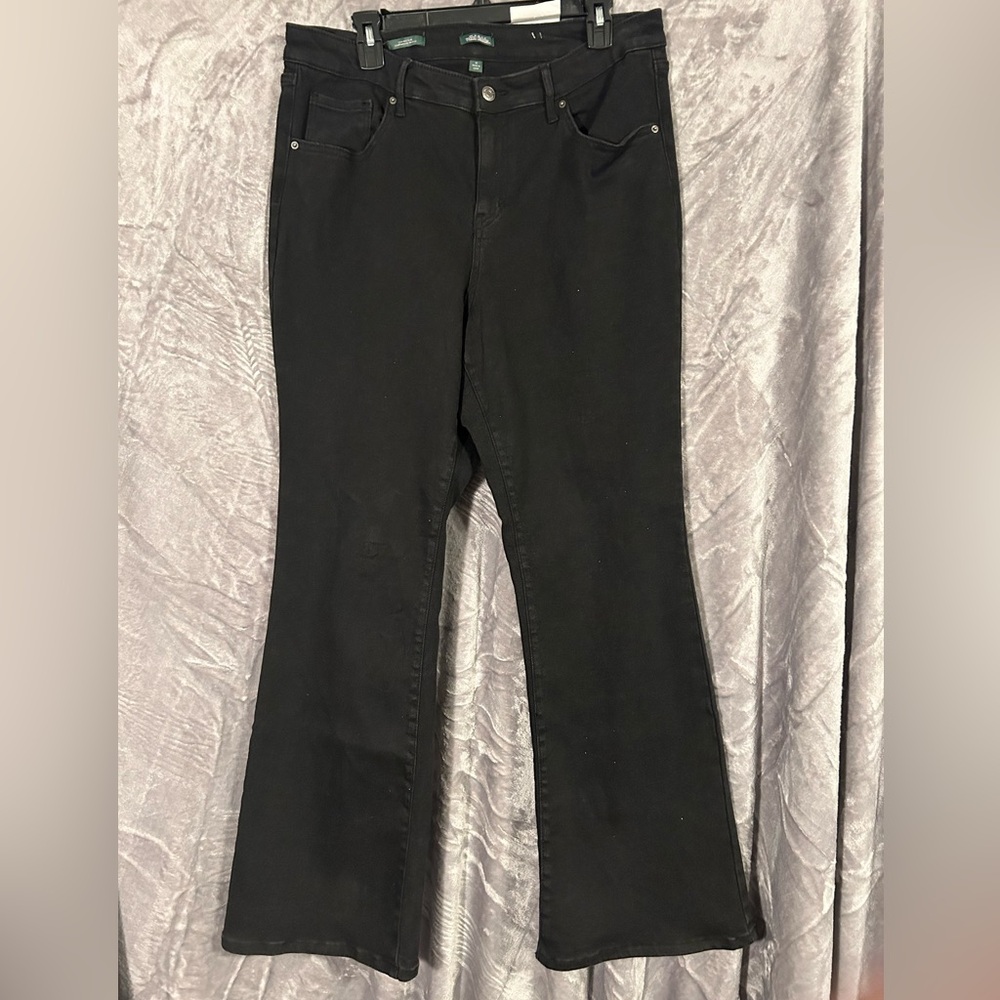 Wild Fable Low Rise Flare Black Jean Women’s size 17
